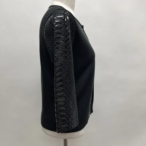 Grayse St. John Women's Bolero Top Size XS Black $395 NWT - Picture 6 of 10